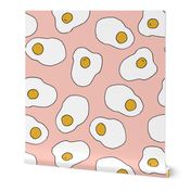 egg // eggs pink pastel food breakfast brunch girls cute food print