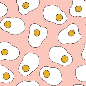 egg // eggs pink pastel food breakfast brunch girls cute food print