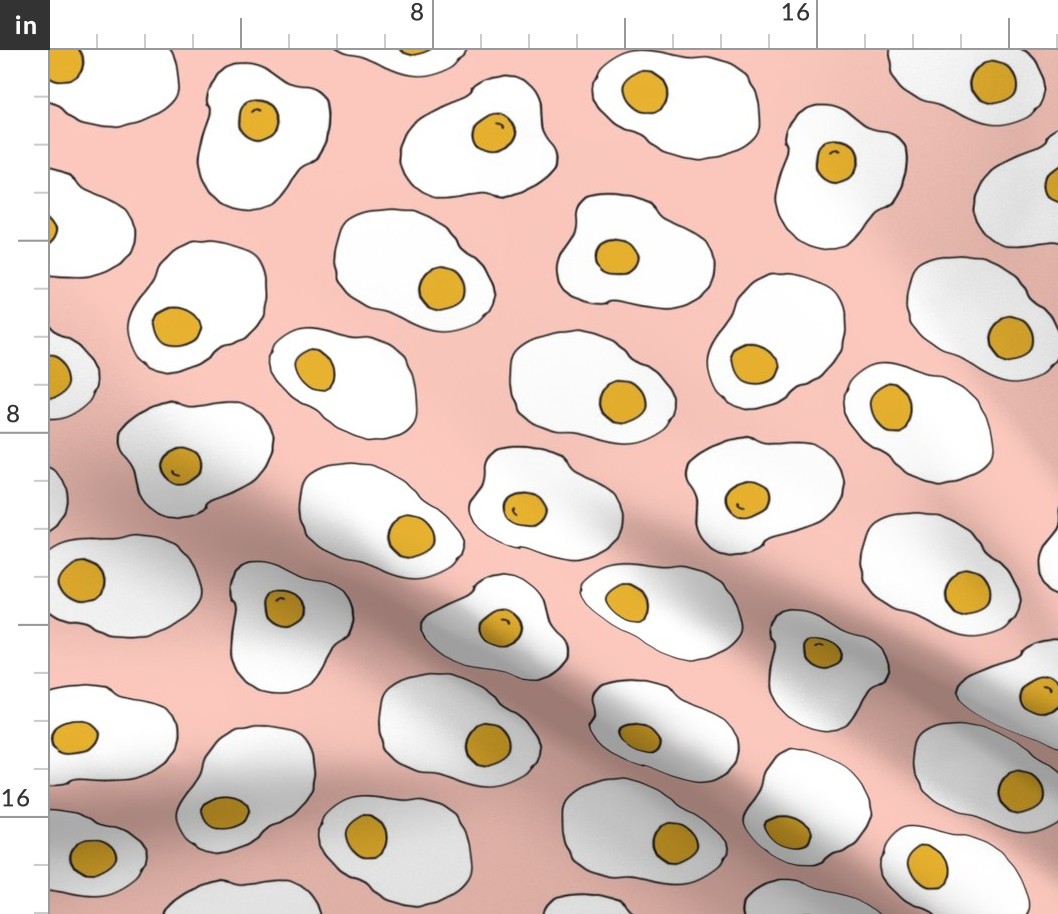 egg // eggs pink pastel food breakfast brunch girls cute food print