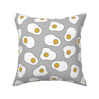 eggs // eggs egg grey food novelty funny quirky food print