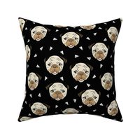 Pugs - Black by Andrea Lauren 