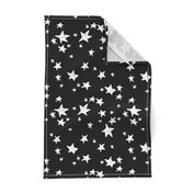 stars // black and white star fabric nursery baby scandi design andrea lauren fabric design