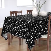 stars // black and white star fabric nursery baby scandi design andrea lauren fabric design