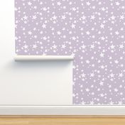 star // stars fabric lavender pastel light purple design andrea lauren fabric