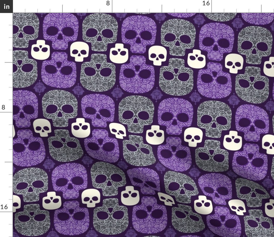 Damask Skulls