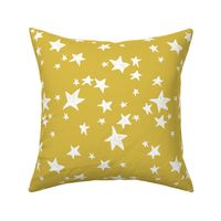 stars // mustard yellow star fabric andrea lauren design scandi design