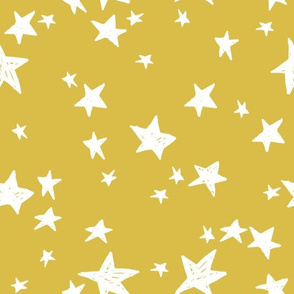 stars // mustard yellow star fabric andrea lauren design scandi design