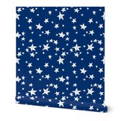 stars // navy blue star fabric night sky stars fabric by andrea lauren