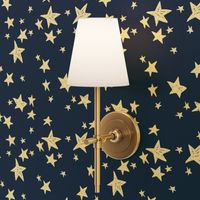 stars // navy blue star fabric night sky stars fabric by andrea lauren