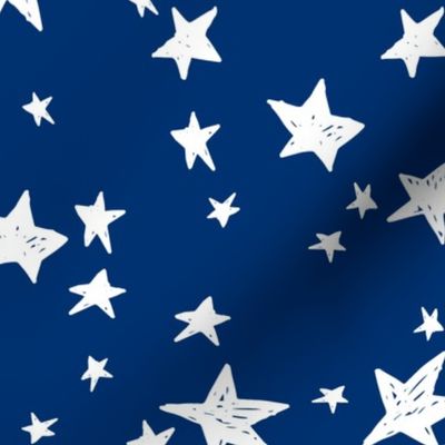 stars // navy blue star fabric night sky stars fabric by andrea lauren