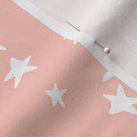 stars // pale pink baby nursery fabric peachy pink design andrea lauren fabric