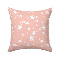 stars // pale pink baby nursery fabric peachy pink design andrea lauren fabric