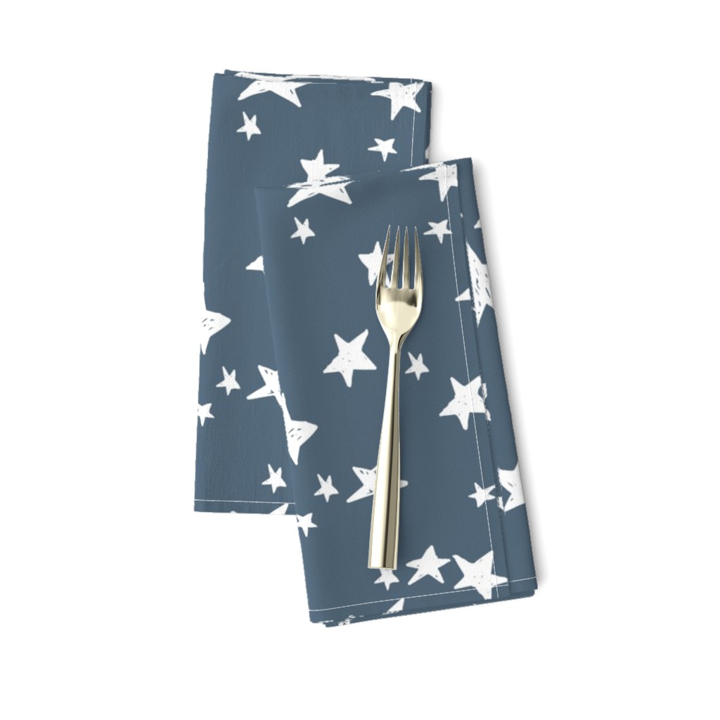 stars // payne's gray blue-grey star fabric nursery boys design star fabric