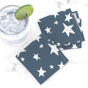 stars // payne's gray blue-grey star fabric nursery boys design star fabric