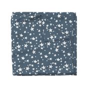 stars // payne's gray blue-grey star fabric nursery boys design star fabric