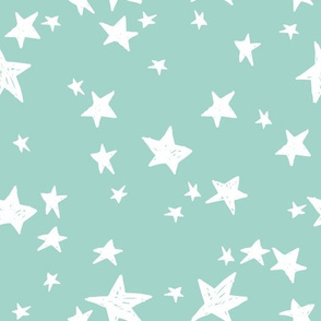 stars // pale turquoise star fabric stars baby nursery design andrea lauren fabric