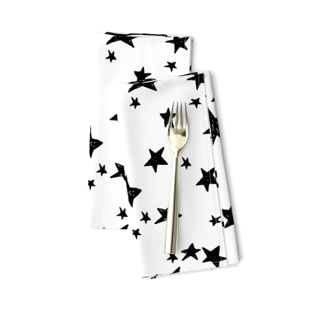 stars // black and white nursery fabric andrea lauren design scandinavian inspired nursery baby design