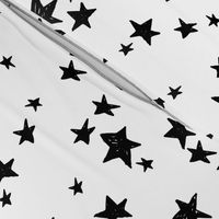 stars // black and white nursery fabric andrea lauren design scandinavian inspired nursery baby design