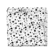 stars // black and white nursery fabric andrea lauren design scandinavian inspired nursery baby design