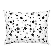 stars // black and white nursery fabric andrea lauren design scandinavian inspired nursery baby design