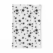 stars // black and white nursery fabric andrea lauren design scandinavian inspired nursery baby design