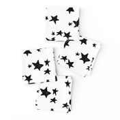 stars // black and white nursery fabric andrea lauren design scandinavian inspired nursery baby design