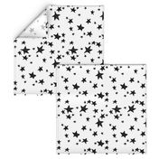 stars // black and white nursery fabric andrea lauren design scandinavian inspired nursery baby design