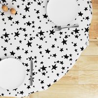 stars // black and white nursery fabric andrea lauren design scandinavian inspired nursery baby design