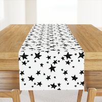 stars // black and white nursery fabric andrea lauren design scandinavian inspired nursery baby design