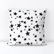 stars // black and white nursery fabric andrea lauren design scandinavian inspired nursery baby design