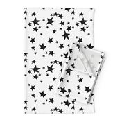 stars // black and white nursery fabric andrea lauren design scandinavian inspired nursery baby design