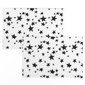 stars // black and white nursery fabric andrea lauren design scandinavian inspired nursery baby design