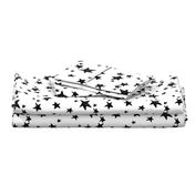 stars // black and white nursery fabric andrea lauren design scandinavian inspired nursery baby design