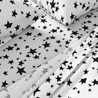 stars // black and white nursery fabric andrea lauren design scandinavian inspired nursery baby design