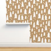 tree // trees taupe brown khaki light brown outdoors trees camping forest fir tree
