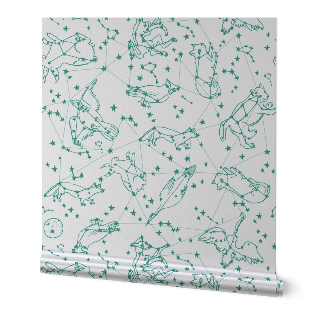 constellations // animals constellation fabric nursery baby design 