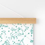 constellations // animals constellation fabric nursery baby design 