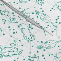 constellations // animals constellation fabric nursery baby design 