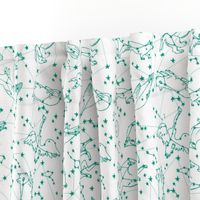 constellations // animals constellation fabric nursery baby design 