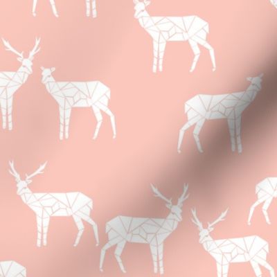 deer // pastel pink deer design andrea lauren fabric animals nursery baby fabric