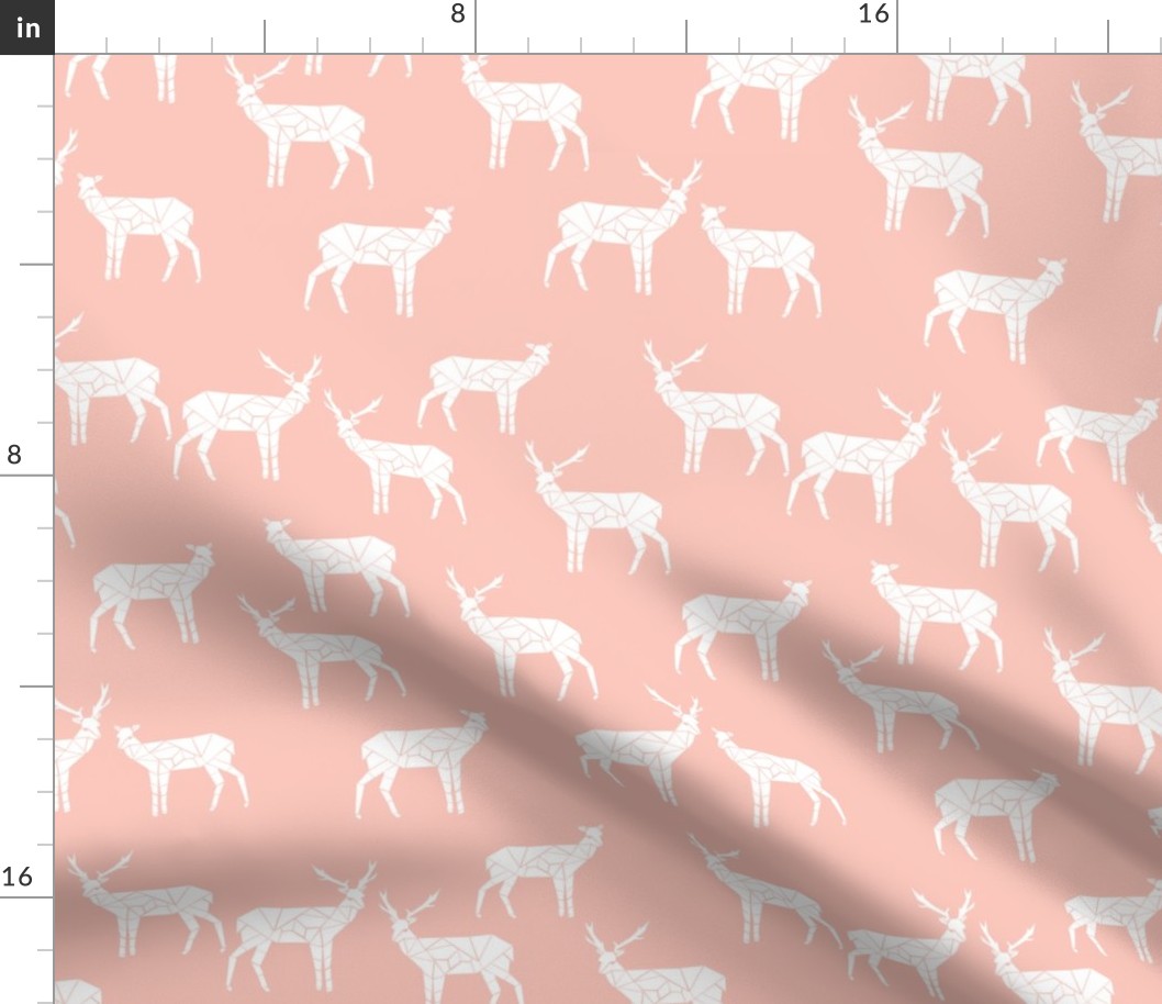 deer // pastel pink deer design andrea lauren fabric animals nursery baby fabric