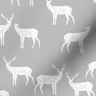 deer // grey deer fabric andrea lauren baby nursery design