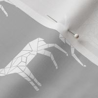 deer // grey deer fabric andrea lauren baby nursery design