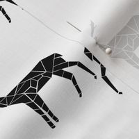 deer // black and white deer fabric andrea lauren nursery design animals baby nursery fabric