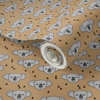 koalas // light brown background cute koala fabric best australian animals design cute australian animal koala pattern print fabric by andrea lauren