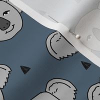 koala // blue grey koala fabric cute koalas design australian animals fabric cute australian baby fabric andrea lauren fabric andrea lauren design