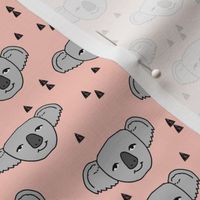 koala // pink koala fabric cute baby nursery zoo animals fabric cute australian animals fabrics nursery baby fabric by andrea lauren