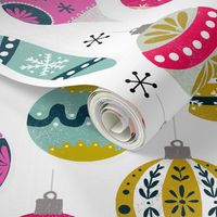 christmas ornaments // vintage christmas ornaments cute retro ornaments xmas holiday christmas fabric