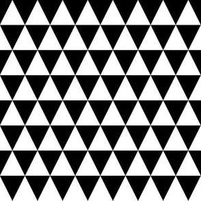 triangles // black and white kids basic simple tri triangle fabric black and white baby nursery