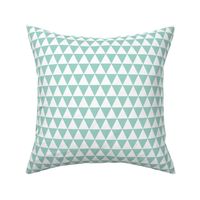 Triangle Rows - Pale Turquoise by Andrea Lauren